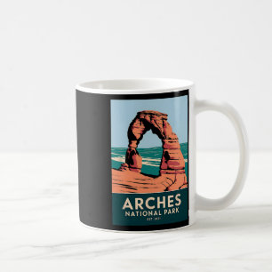 Mug Parc national des Arches Camping Vintage Randonnée