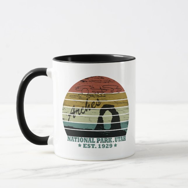 Mug Parc national des Arches Utah vintage Arche délica (Gauche)