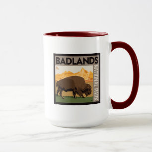 Mug Parc national des Badlands   Buffalo