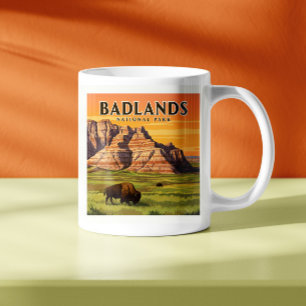 Mug Parc national des Badlands vintage