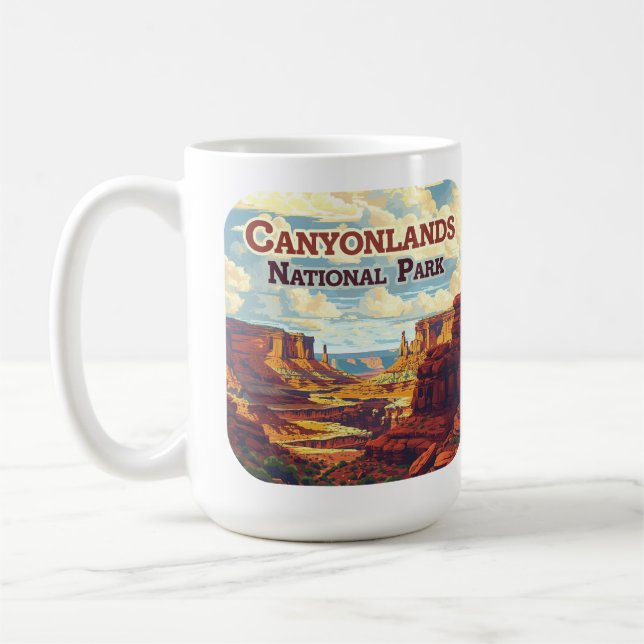 Mug Parc national des Canyonlands Utah Moab Retro (Gauche)