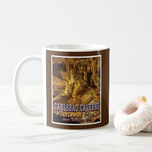 MUG PARC NATIONAL DES CAVERNES CARLSBAD - NOUVEAU MEXI (Avec donut)