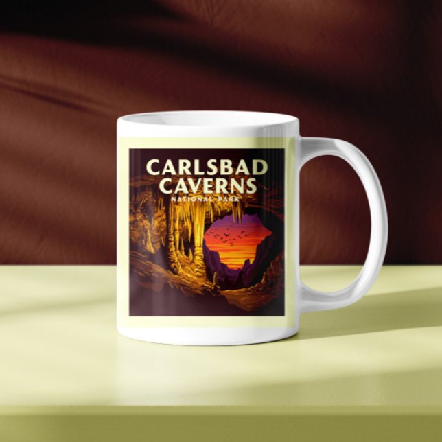 Mug Parc national des Cavernes de Carlsbad vintages (Créateur téléchargé)