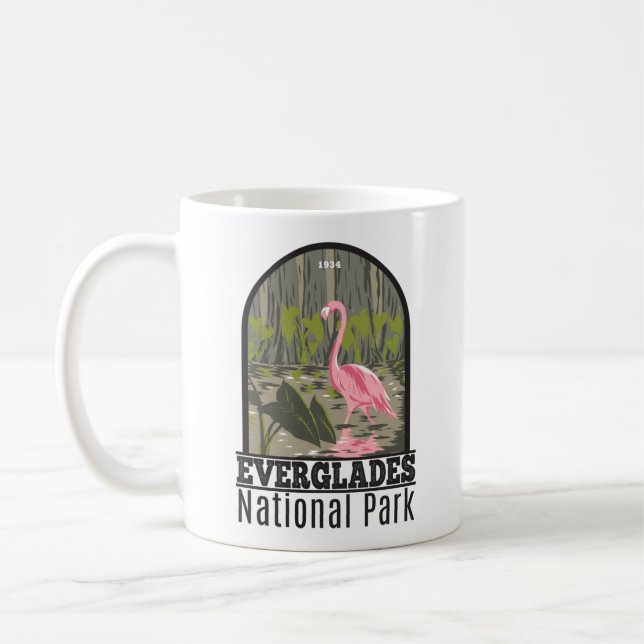 Mug Parc national des Everglades Floride Flamant rose  (Gauche)