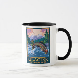 Mug Parc national des Glaciers, MontanaFly Pêcheur #