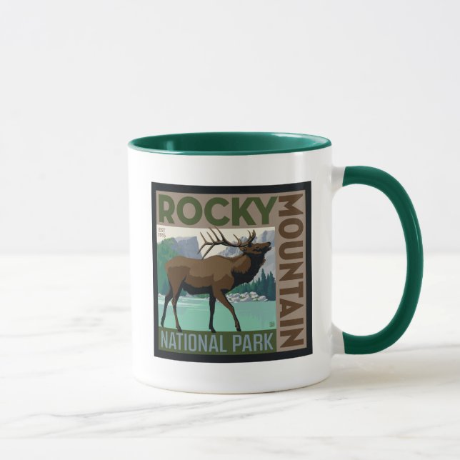 Mug Parc national des Rocheuses | Elk (Droite)