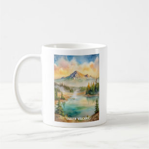 Mug Parc national des volcans de Lassen Peinture aquar