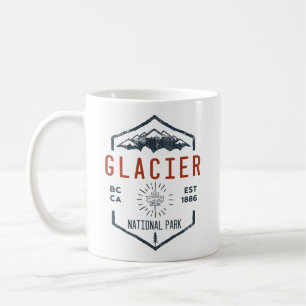 Mug Parc national du Glacier Canada Vintage en détress