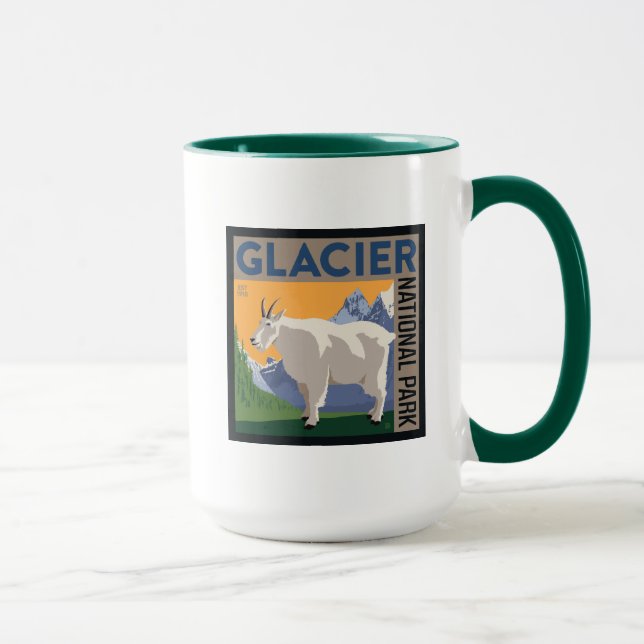 Mug Parc national du Glacier | Chèvre (Droite)