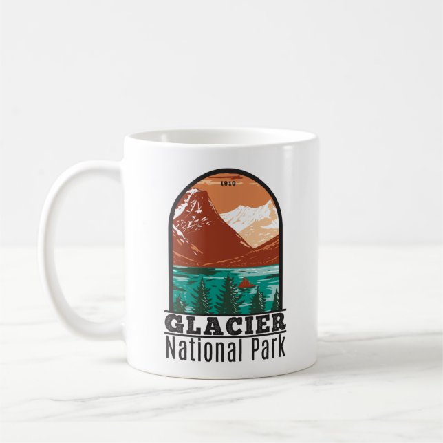 Mug Parc national du Glacier Montana Vintage (Gauche)