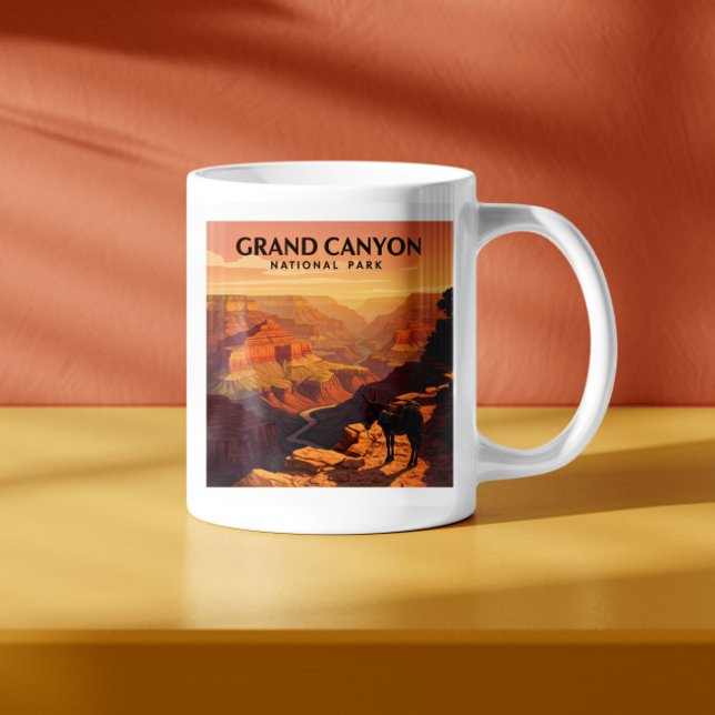 Mug Parc national du Grand Canyon vintage (Créateur téléchargé)