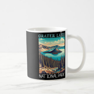 Mug Parc national du lac Crater Rétro Randonnée Campin