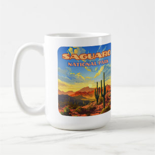 Mug Parc national du Saguaro Arizona Désert Cactus Rét