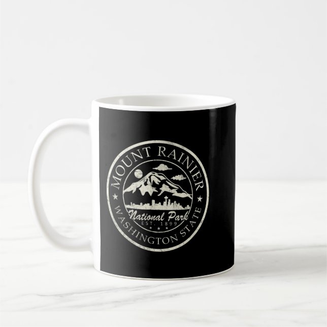Mug Parc national vintage Mt Rainier Retro (Gauche)