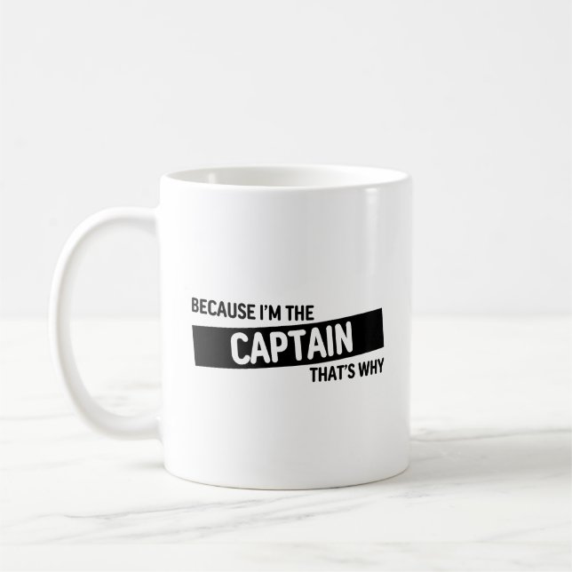 Mug Parce que je suis le Capitaine C'est pourquoi | Fu (Gauche)