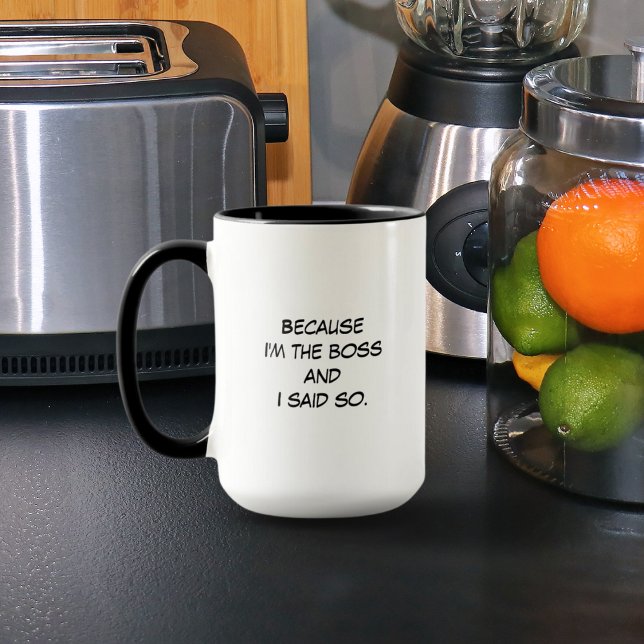 Mug Parce que je suis le patron (Créateur téléchargé)