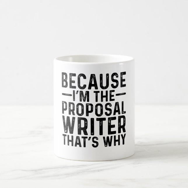 Mug Parce que JE SUIS le rédacteur de la proposition,  (Centre)