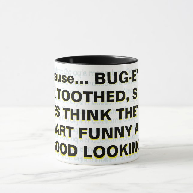 Mug Parce que... OEIL DE BOGUE, BOUCLE DORÉE, COUVERT  (Centre)