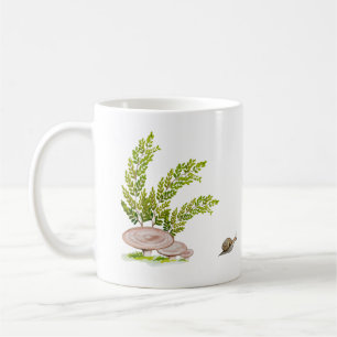 Mug Parcelle d'aquarelle mignonne d'un champignon fore