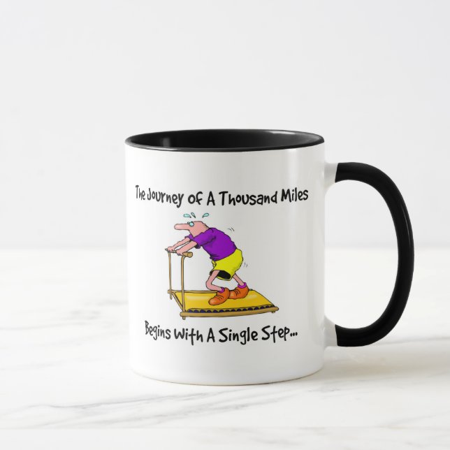 Mug Parcours De Mille Miles - Motivation Pour L'Exerci (Droite)