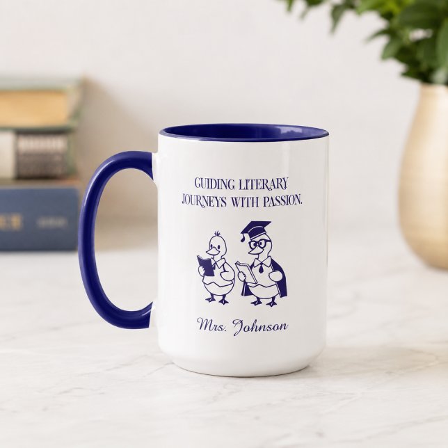 Mug Parcours Littéraires Guidés Avec Conception Passio (Créateur téléchargé)