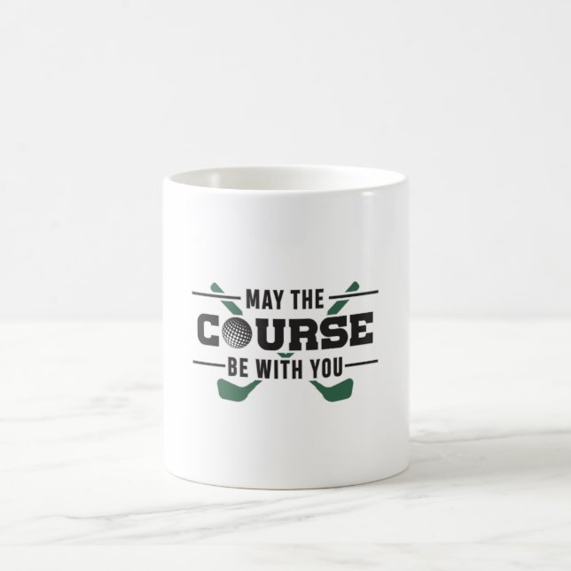 Mug Parcours Soyez Avec Vous Golf Golfer Drôle Cadeau (Centre)