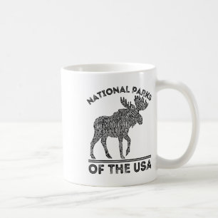 Mug Parcs Nationaux Orignal Randonnée Voyage Camping P