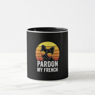 Mug Pardon Mon Amoureux des chiens Français Cadeau Fre
