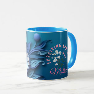 Mug Pardonneur et Miséricordieux Mère Bleue Floral