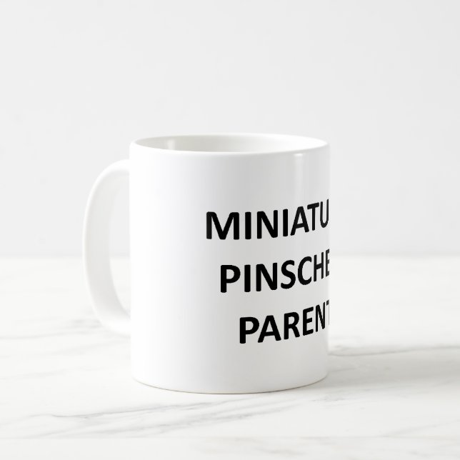 Mug parent de pinscher miniature aucune PIC (Devant gauche)