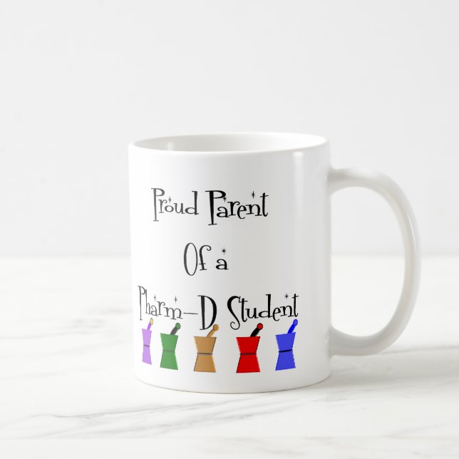 Mug Parent fier de cadeaux de PharmD (étudiant de (Droite)