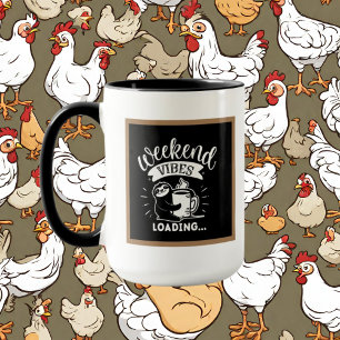 Mug paresse de café mignonne ajouter monogramme