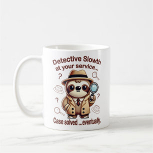 Mug "Paresseux détective" Cabinet d'enquête Paresseux