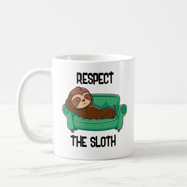Mug Paresseux Drôle   (Gauche)