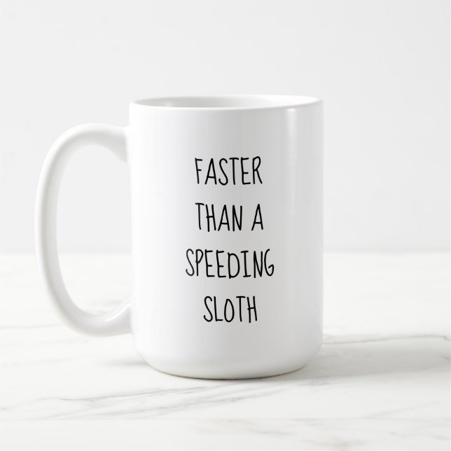 Mug Paresseux Paresseux Drôle  (Gauche)