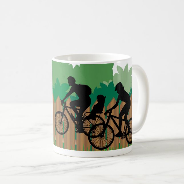 Mug Parfait pour les amateurs de vélo et d'aventure fa (Devant droit)