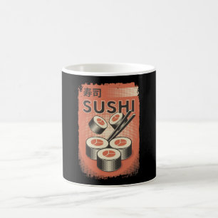 Mug Parfait Sushi Japonais Design de Style Vintage