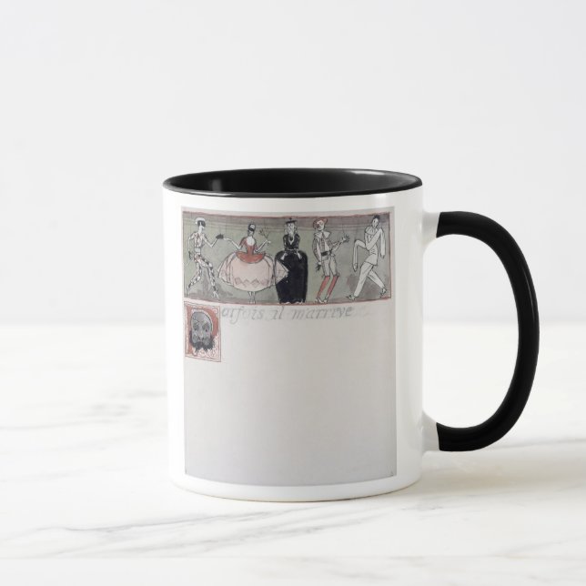 Mug "Parfois IL m'arrive" (encre et la semaine sur le (Droite)