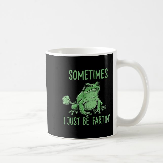 Mug Parfois je fais juste des pets drôle de grenouille (Droite)