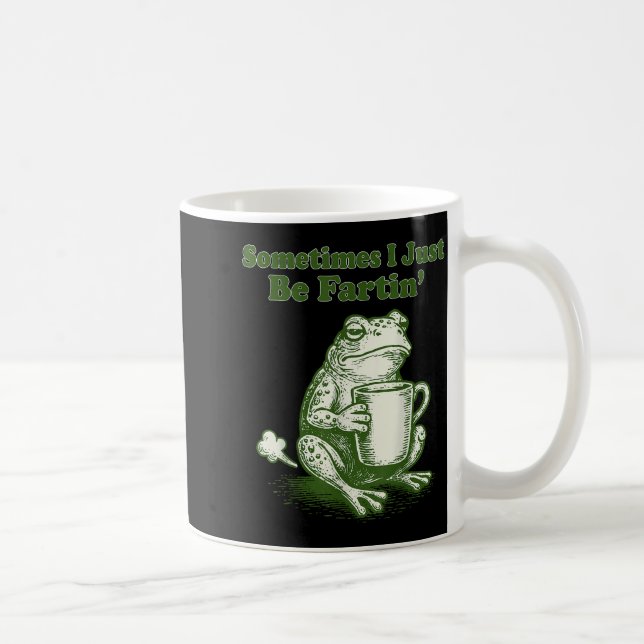Mug Parfois je fais juste des pets drôle de grenouille (Droite)