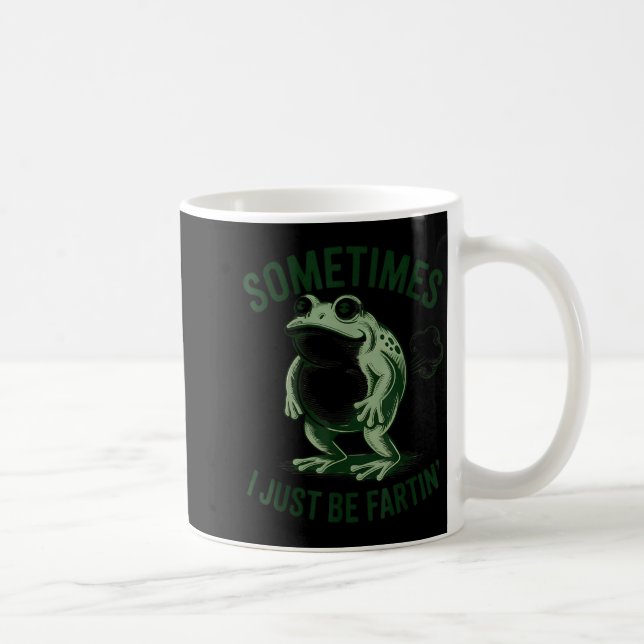Mug Parfois je fais juste des pets drôle de grenouille (Droite)