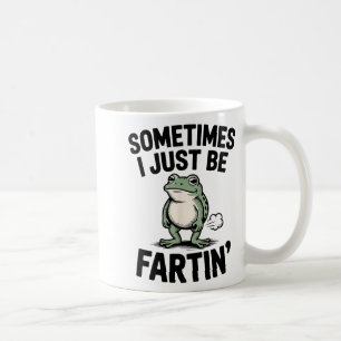 Mug Parfois je fais juste des pets drôle Grenouille Mè