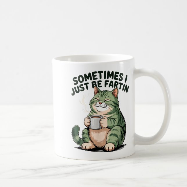 Mug Parfois je fais juste Péter Blague de Grenouille H (Droite)