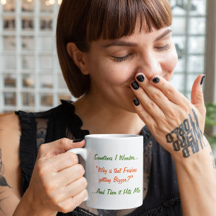 Mug Parfois, Je Me Demande Drôle Plaisanterie Humour L
