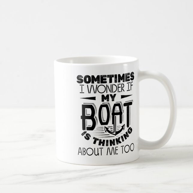 Mug Parfois, Je Me Demande Si Mon Bateau Pense À Ca (Droite)