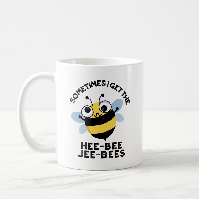 Mug Parfois, je reçois les Heebee Jeebees Bee Puns  (Gauche)