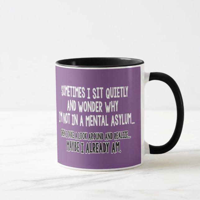 Mug parfois je reste assis tranquillement... (Droite)