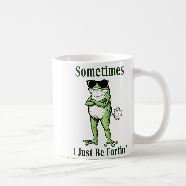 Mug Parfois je suis juste une grenouille drôle de pet  (Droite)
