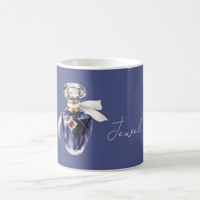 Mug Parfum Blue Jewel Ruban Blanc (Centre)