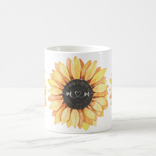 Mug Parfum de fleurs de tournesol maman (Centre)